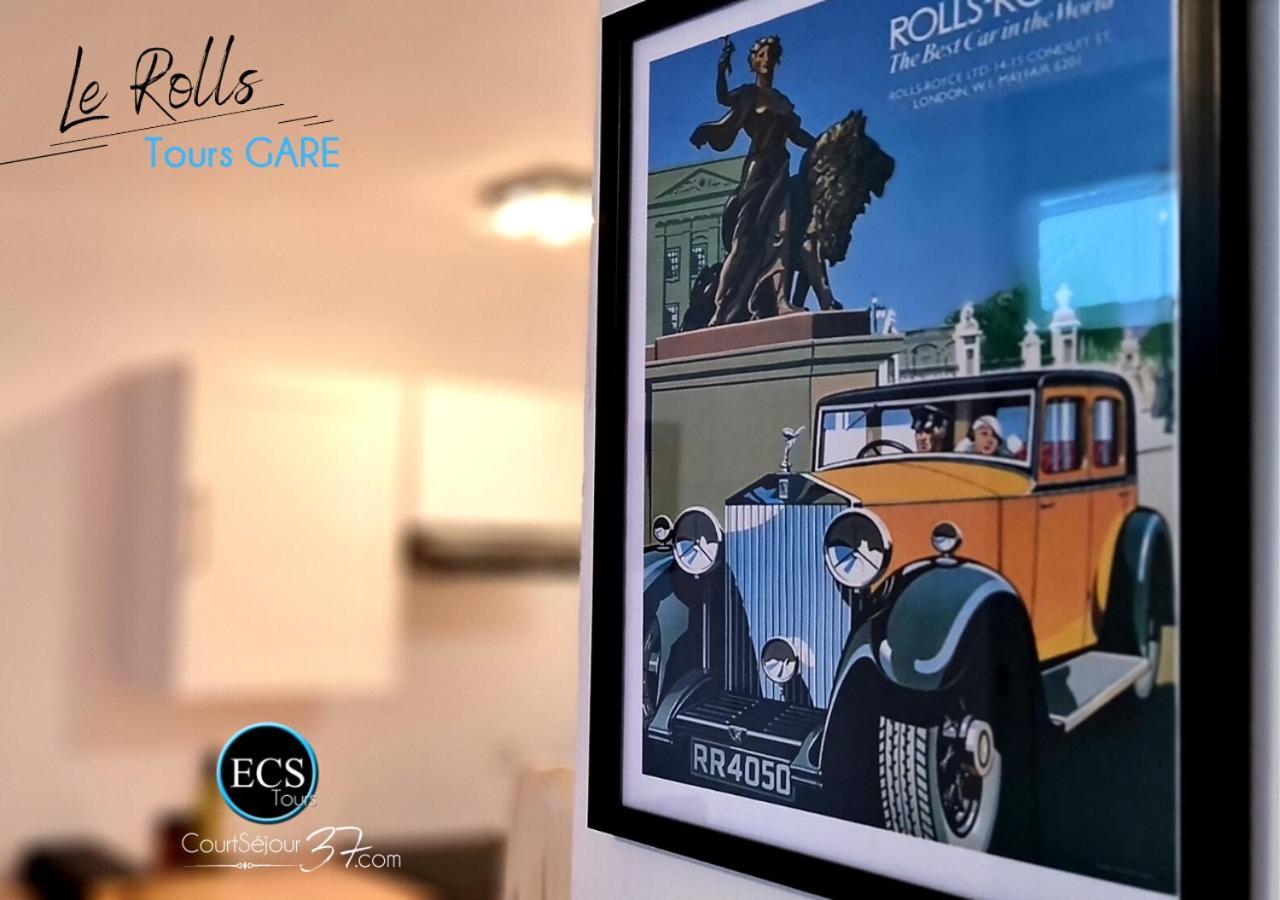 "Le Roll'S" - 1 Chambre - 5 Couchages - Calme - Terrasse - Parking Prive 图尔 外观 照片