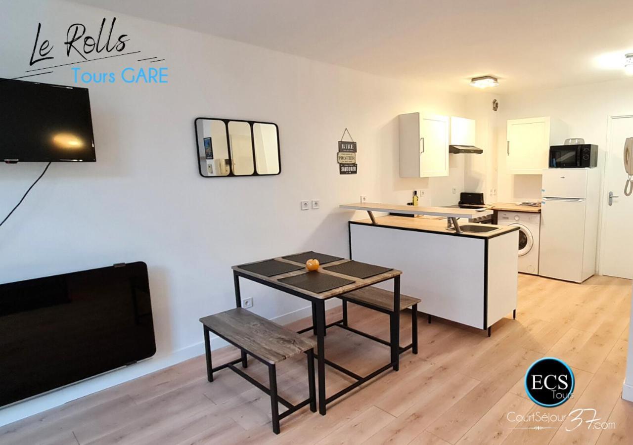 "Le Roll'S" - 1 Chambre - 5 Couchages - Calme - Terrasse - Parking Prive 图尔 外观 照片