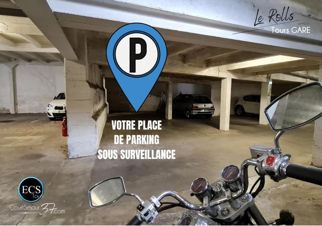 "Le Roll'S" - 1 Chambre - 5 Couchages - Calme - Terrasse - Parking Prive 图尔 外观 照片