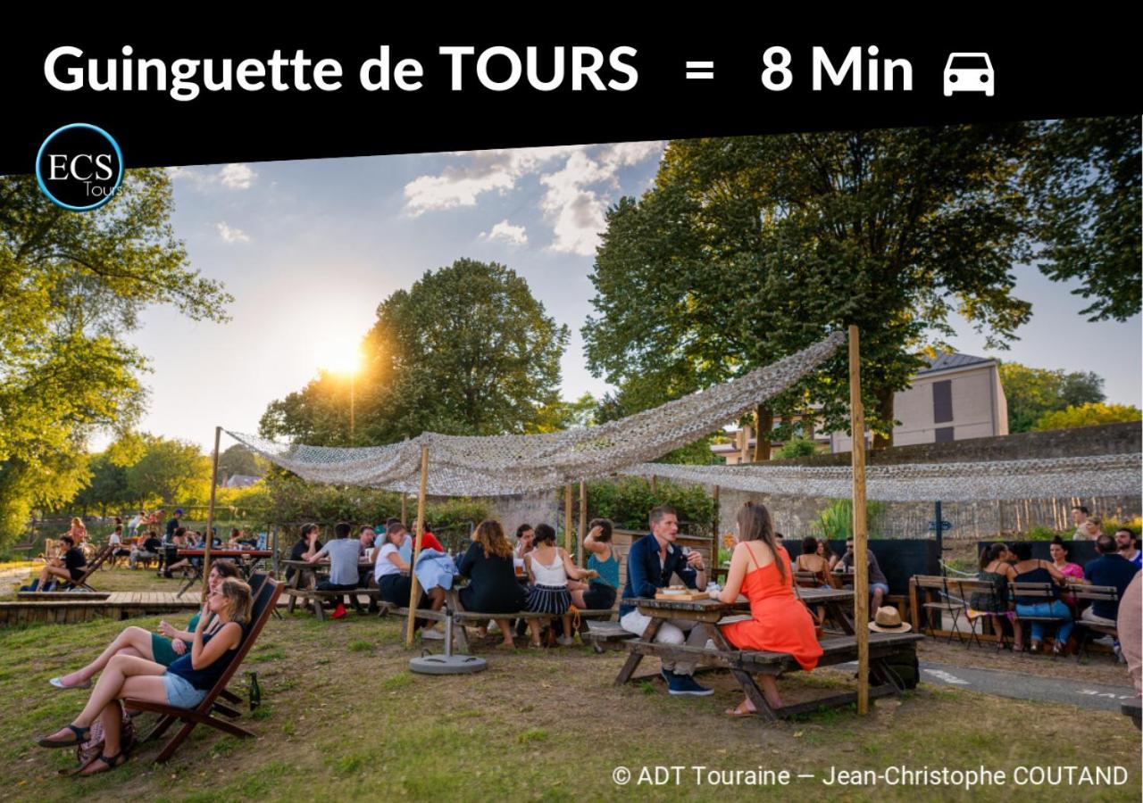 "Le Roll'S" - 1 Chambre - 5 Couchages - Calme - Terrasse - Parking Prive 图尔 外观 照片